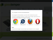 Tablet Screenshot of glasstemper.com.br